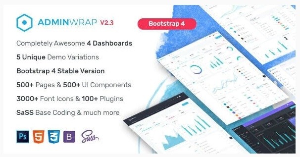 Malaysia Price AdminWrap - Multipurpose Bootstrap 4 Dashboard Template ...