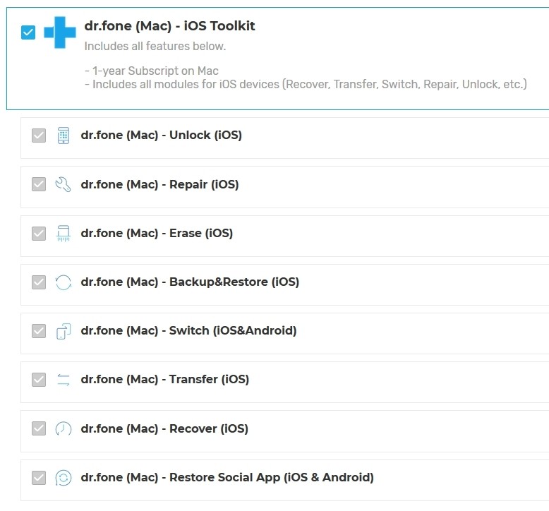 Wondershare Dr.Fone for IOS Toolkit Malaysia Reseller