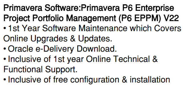 Primavera P6 Enterprise Project Portfolio Management