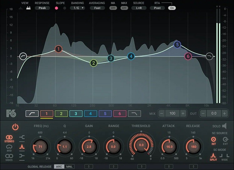 F6 Floating-Band Dynamic EQ