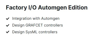 Automgen Edition - Factory I/O