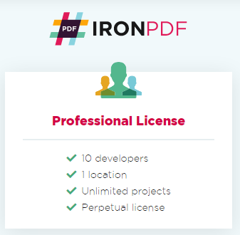 IronPDF Professional