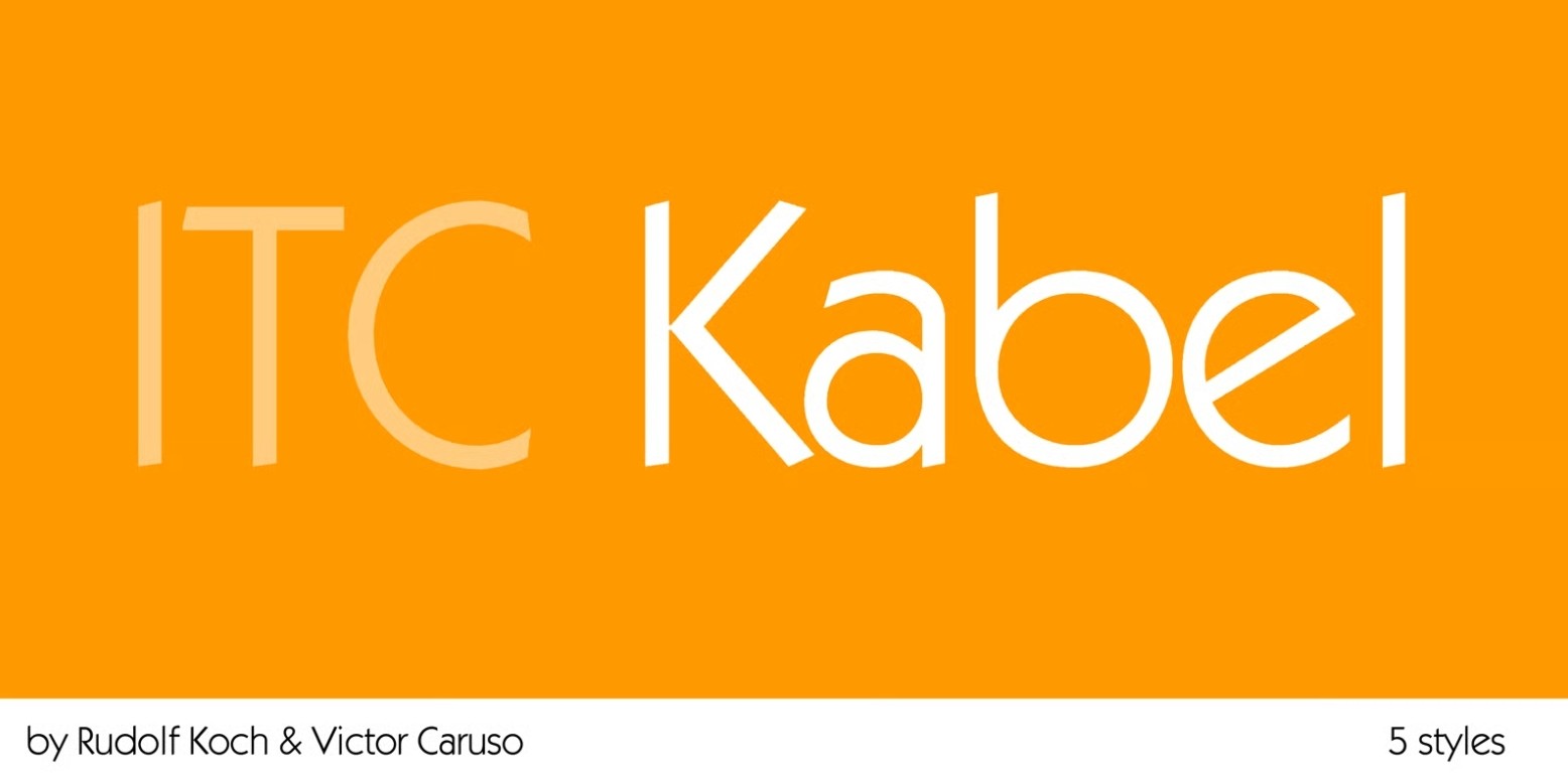 MyFonts - ITC Kabel Complete