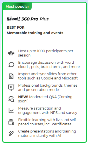 Kahoot! 360 Pro Plus