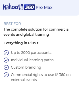 Kahoot! 360 Pro Max