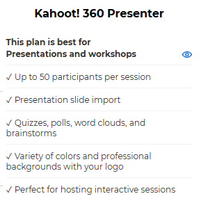 Kahoot! 360 Presenter 