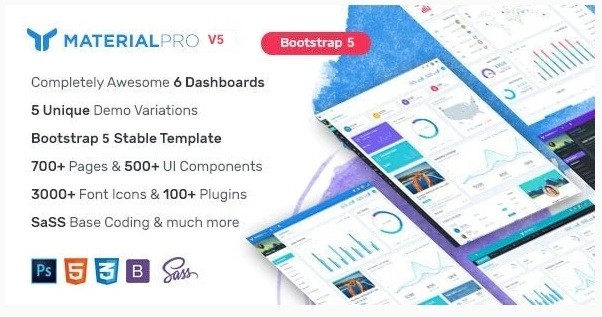 MaterialPro - Material Design Bootstrap 5 Admin Template