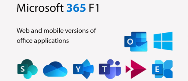 Microsoft 365 front liner F1 plan