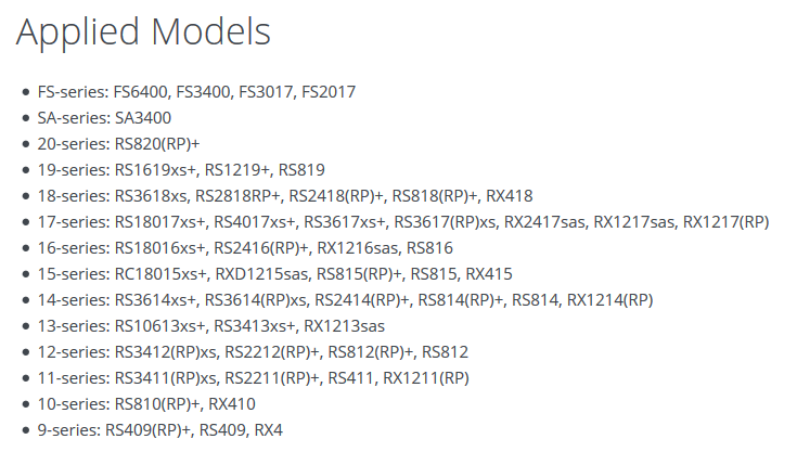 Synology Rail Kit RKS1317