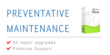 AxioWorks Preventative Maintenance SQList 