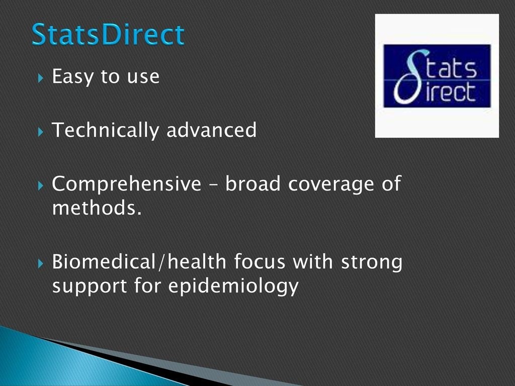 StatsDirect statistic  