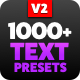 Text Presets