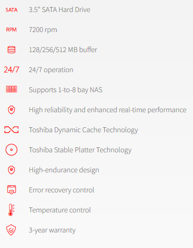 Toshiba  NAS Hard Drive Malaysia 