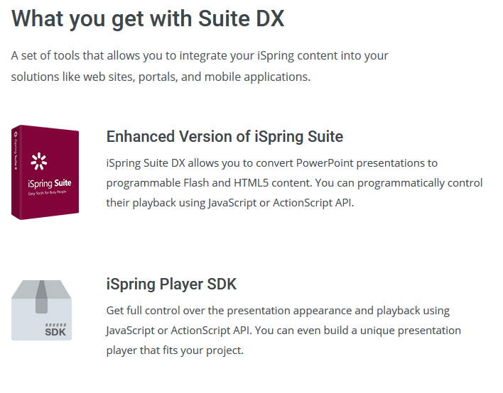 What you get with Suite DX