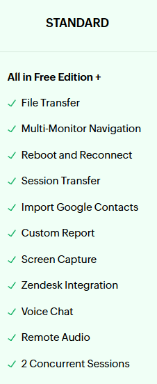 Zoho Assist Standard,